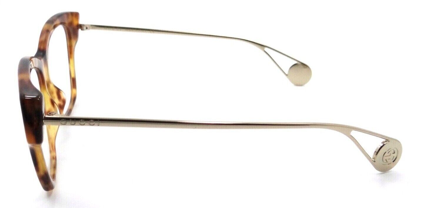 Gucci Eyeglasses Frames GG0438O 002 52-14-140 Havana / Gold Made in Italy-889652200965-classypw.com-3