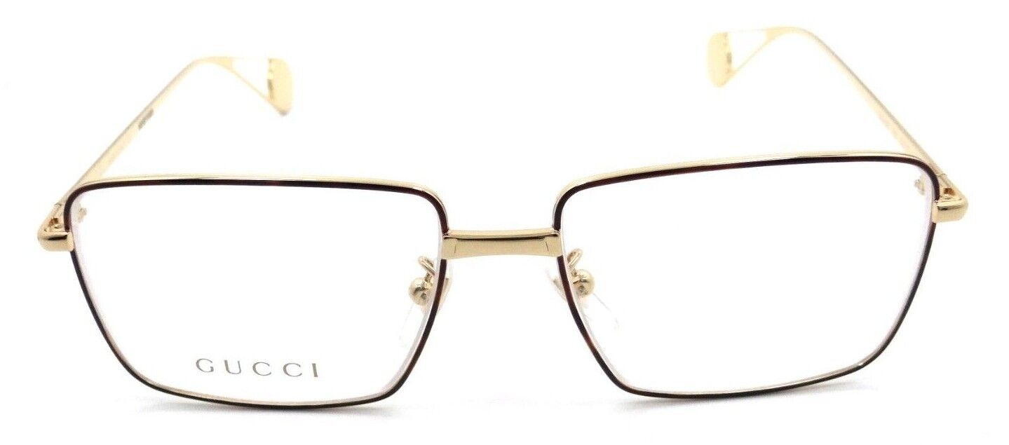 Gucci Eyeglasses Frames GG0439O 002 53-15-145 Havana / Gold Made in Italy-889652201559-classypw.com-2