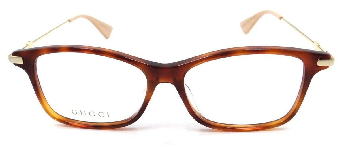 Gucci Eyeglasses Frames GG0513OA 006 53-15-145 Havana / Gold Made in Japan-889652237077-classypw.com-2