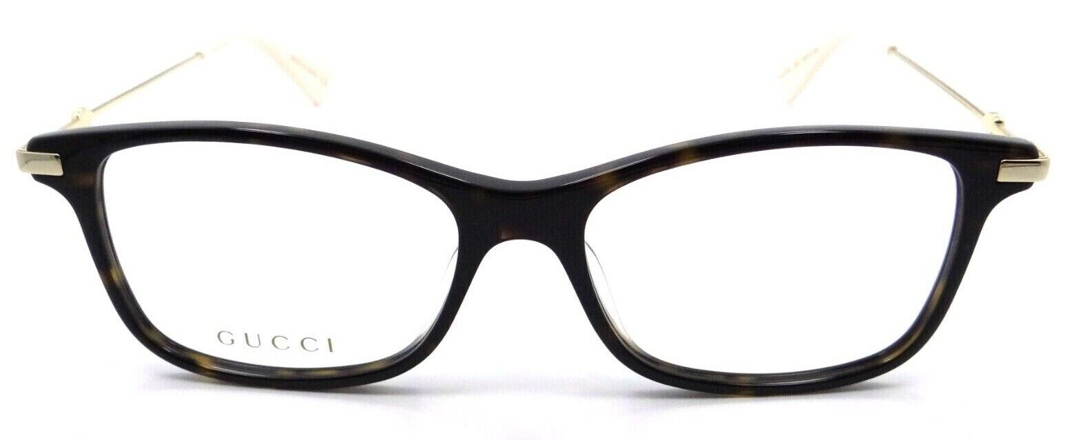 Gucci Eyeglasses Frames GG0513OA 008 55-17-145 Havana / Gold Made in Japan-889652237107-classypw.com-2