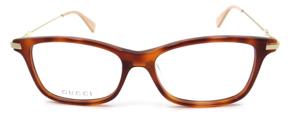Gucci Eyeglasses Frames GG0513OA 009 55-17-145 Havana / Gold Made in Japan-889652237121-classypw.com-2