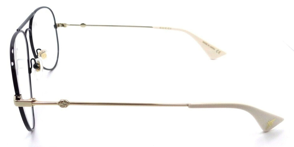 Gucci Eyeglasses Frames GG0515O 001 58-14-145 Black / Gold Made in Japan-889652235622-classypw.com-3