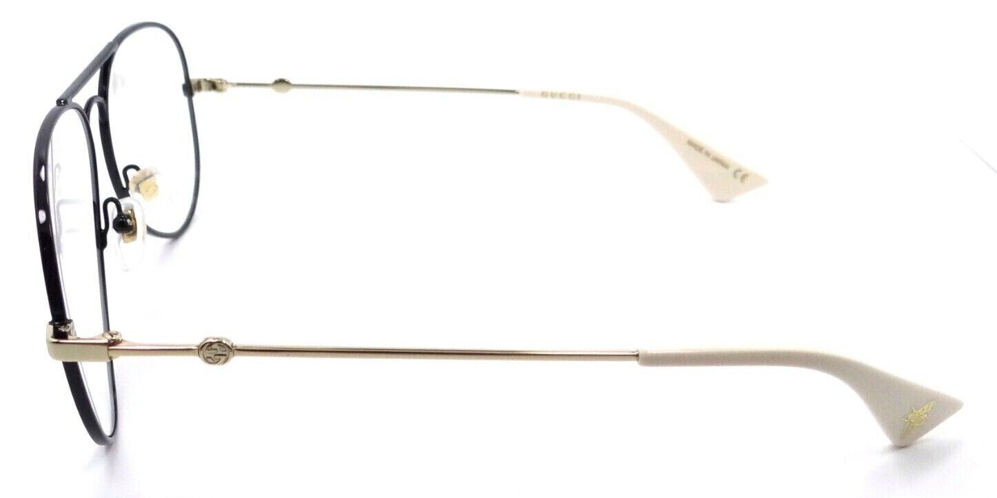 Gucci Eyeglasses Frames GG0515O 001 58-14-145 Black / Gold Made in Japan-889652235622-classypw.com-3