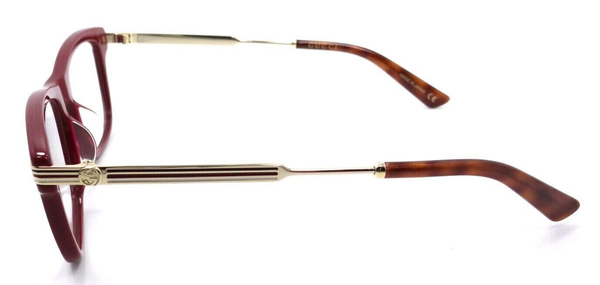 Gucci Eyeglasses Frames GG0524O 004 52-17-140 Burgundy / Gold Made in Japan-889652236285-classypw.com-3