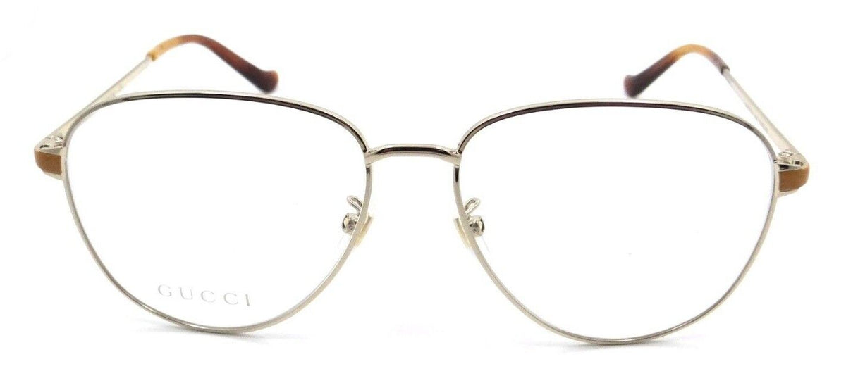 Gucci Eyeglasses Frames GG0577OA 003 57-15-140 Gold / Yellow Made in Italy-889652257808-classypw.com-2