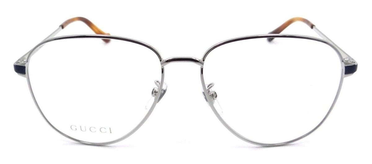 Gucci Eyeglasses Frames GG0577OA 004 57-15-140 Silver / Green Made in Italy-889652257815-classypw.com-2