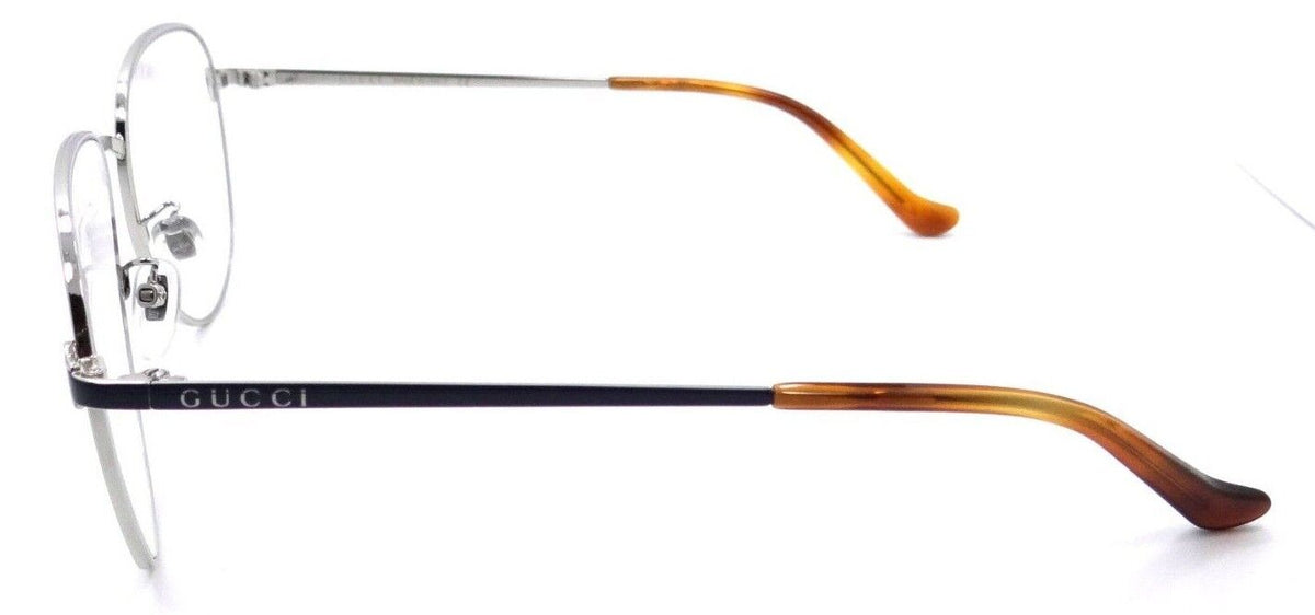 Gucci Eyeglasses Frames GG0577OA 004 57-15-140 Silver / Green Made in Italy-889652257815-classypw.com-3