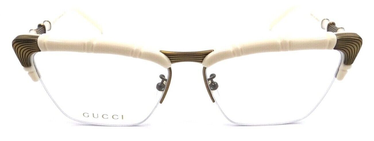 Gucci Eyeglasses Frames GG0660O 002 58-15-140 Ivory / Bronze Made in Japan-889652276625-classypw.com-2