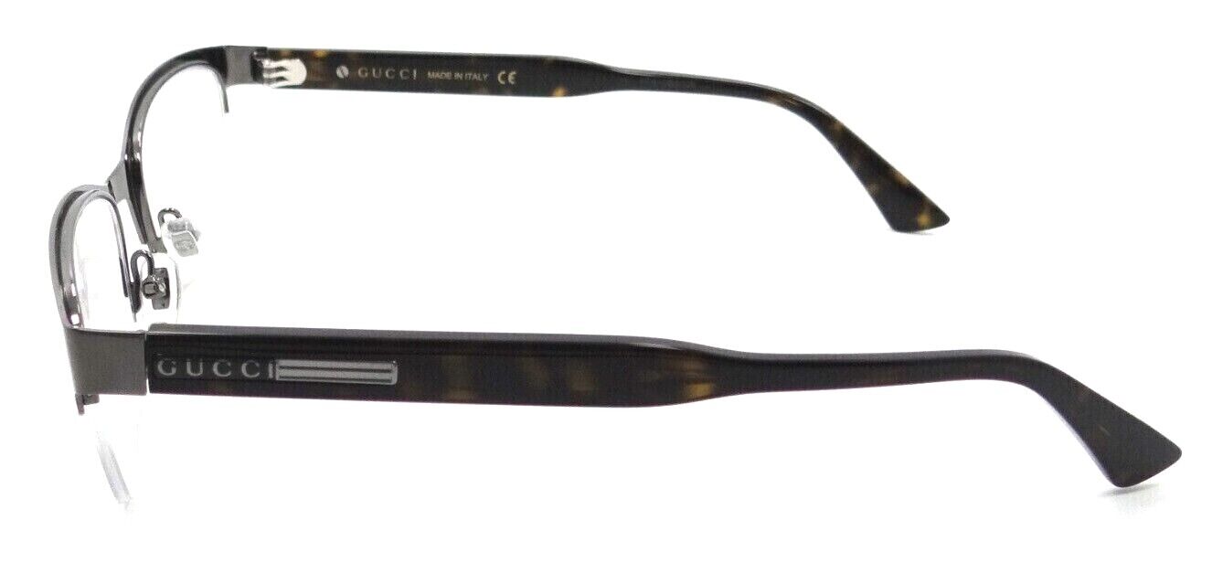 Gucci Eyeglasses Frames GG0828O 002 54-20-145 Ruthenium / Havana Made in Italy-889652311012-classypw.com-3