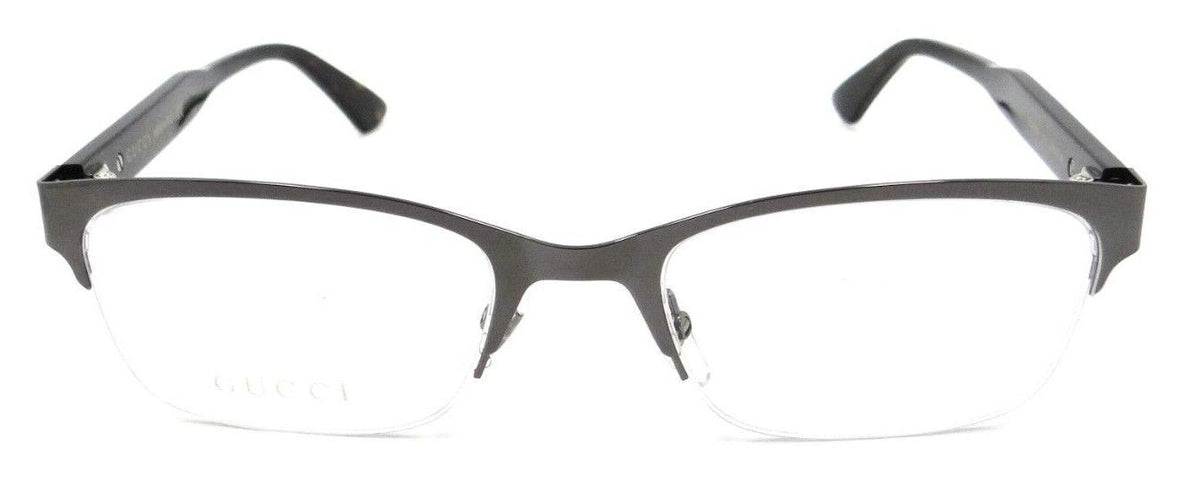 Gucci Eyeglasses Frames GG0828O 002 54-20-145 Ruthenium / Havana Made in Italy-889652311012-classypw.com-2