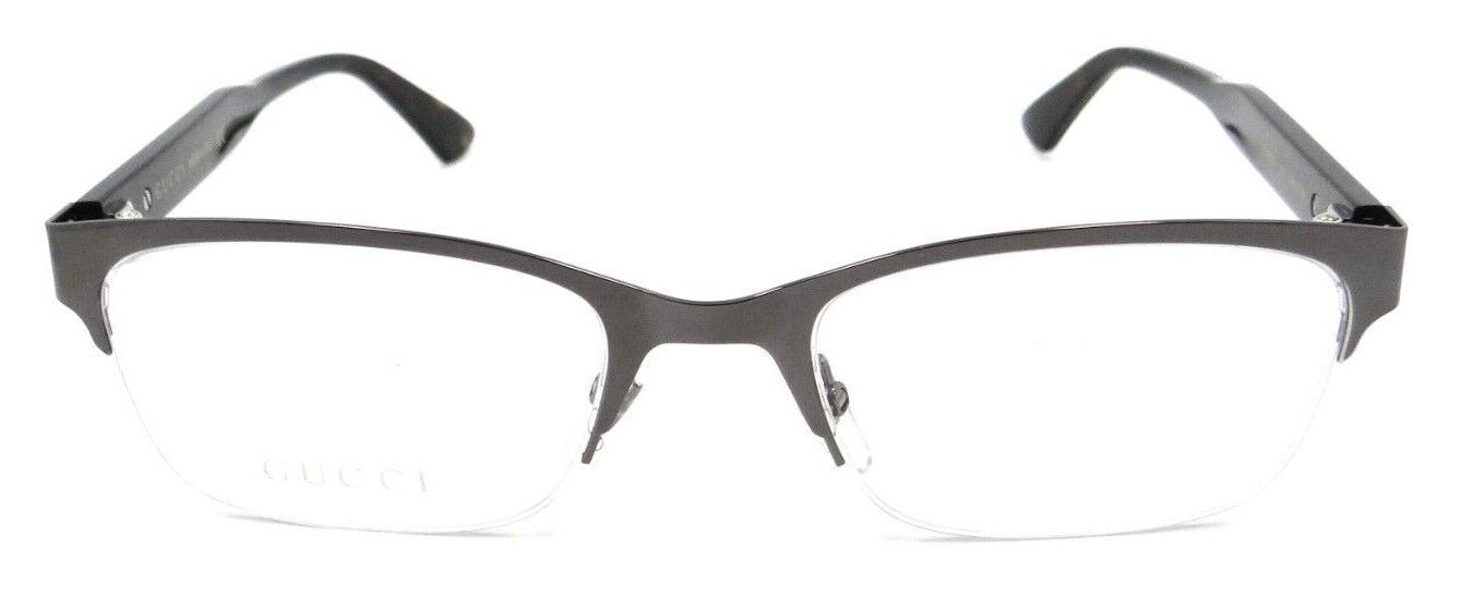 Gucci Eyeglasses Frames GG0828O 002 54-20-145 Ruthenium / Havana Made in Italy-889652311012-classypw.com-1