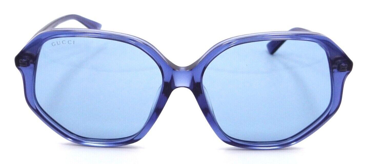 Gucci Sunglasses GG0258SA 003 59-16-145 Transparent Blue / Blue Made in Italy-889652124872-classypw.com-2