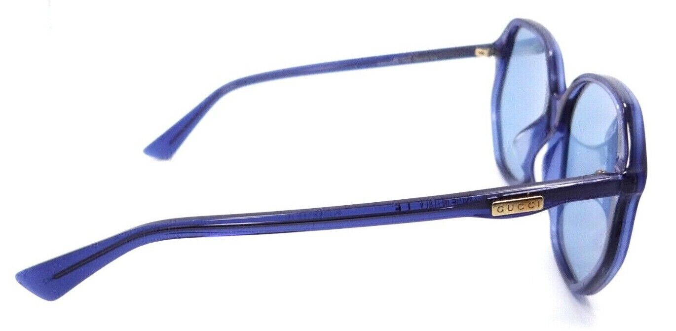 Gucci Sunglasses GG0258SA 003 59-16-145 Transparent Blue / Blue Made in Italy-889652124872-classypw.com-4