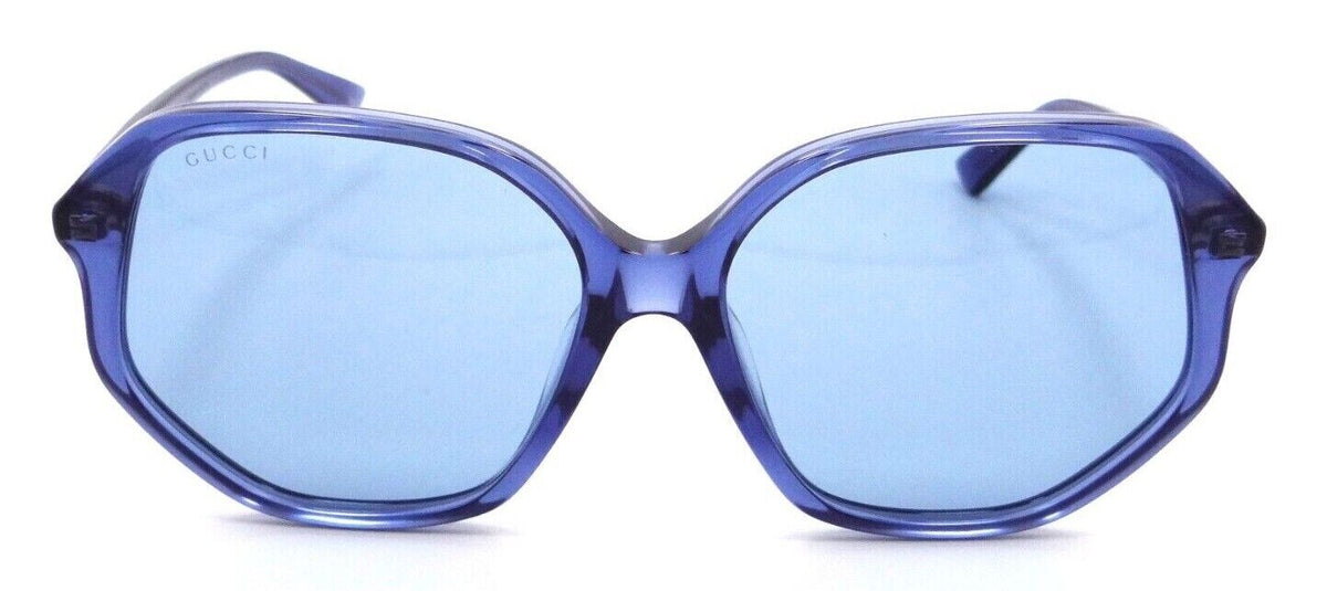 Gucci Sunglasses GG0258SA 003 59-16-145 Transparent Blue / Blue Made in Italy-889652124872-classypw.com-2