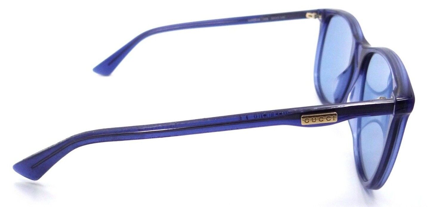 Gucci Sunglasses GG0263S 003 57-17-145 Transparent Blue / Blue Made in Italy-889652125244-classypw.com-4