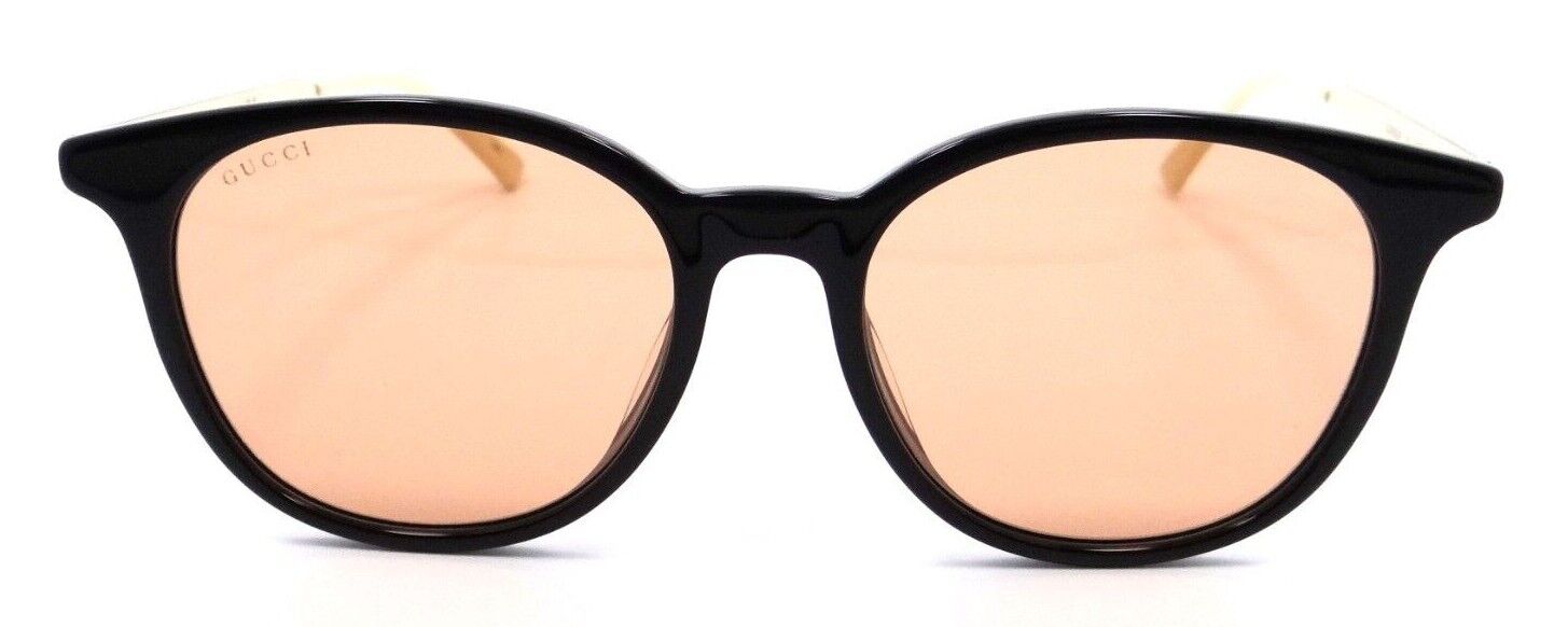 Gucci Sunglasses GG0830SK 002 54-19-145 Black - Gold / Orange Made in Italy-889652310572-classypw.com-2