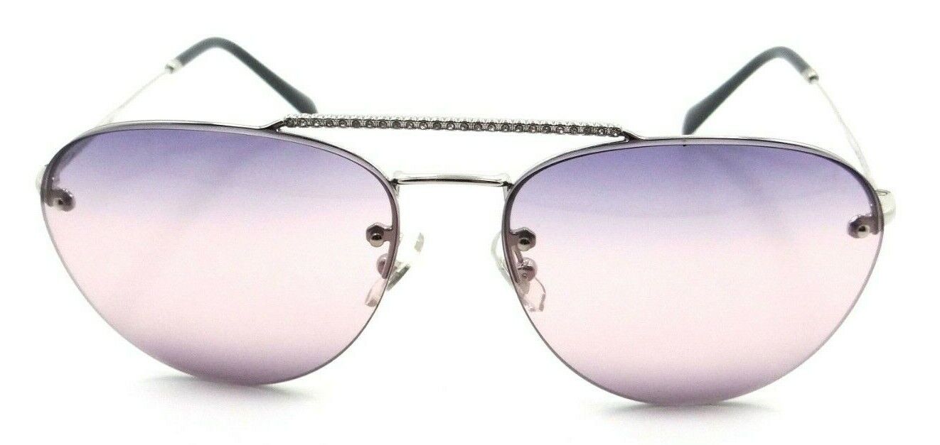 Miu Miu Sunglasses MU 54US 1BC-157 59-15-140 Silver / Pink - Blue Gradient Italy-8053672993462-classypw.com-2