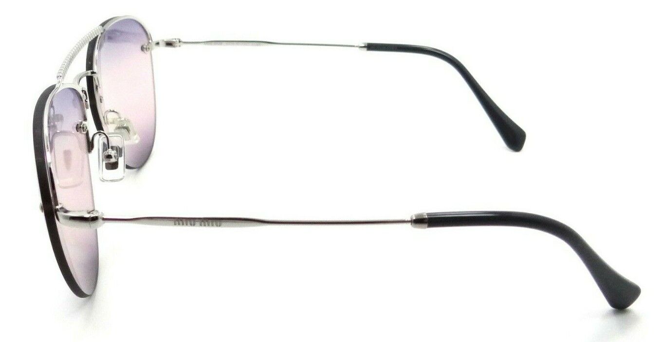 Miu Miu Sunglasses MU 54US 1BC-157 59-15-140 Silver / Pink - Blue Gradient Italy-8053672993462-classypw.com-3