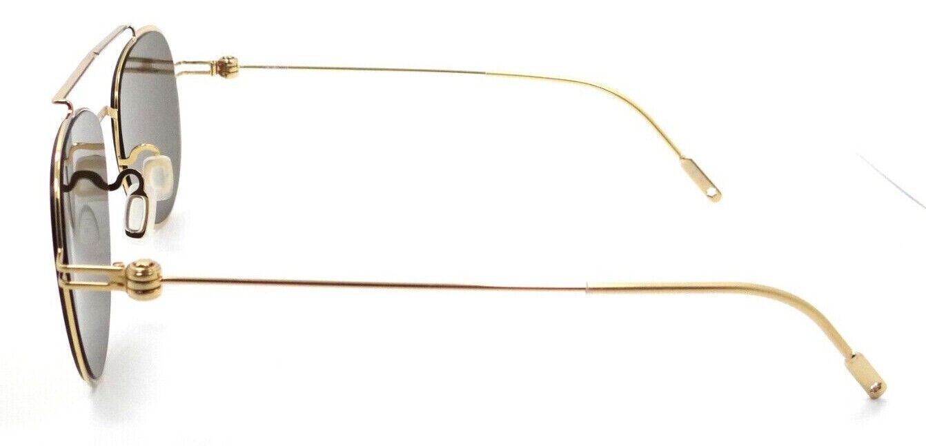 Montblanc Sunglasses MB0001S 003 54-19-145 Gold / Gold Mirror Made in Italy-889652208787-classypw.com-3