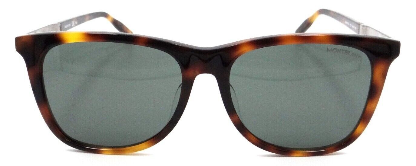 Montblanc Sunglasses MB0017SA 003 56-17-150 Havana-Ruthenium/Green Made in Italy-889652211374-classypw.com-2