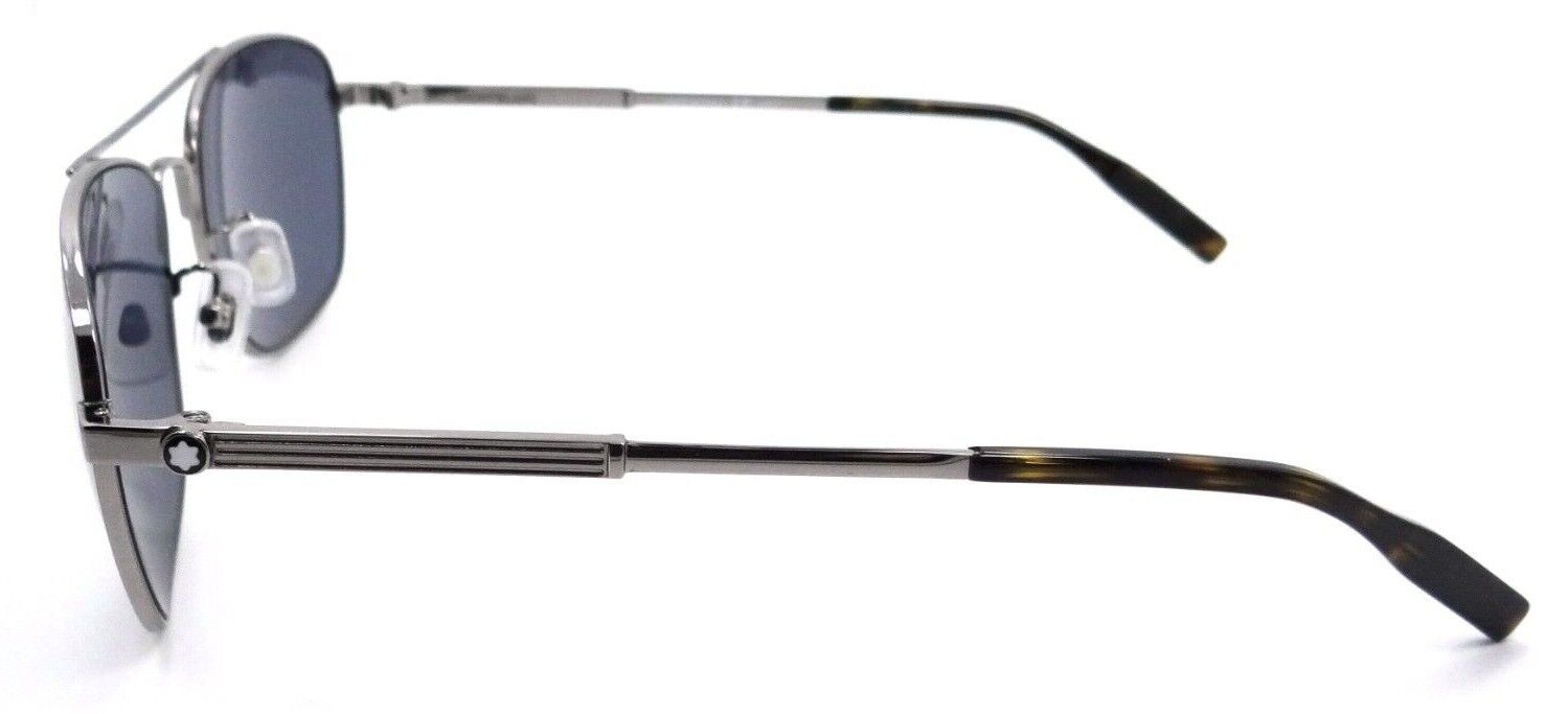 Montblanc Sunglasses MB0026S 009 61-16-150 Ruthenium / Gold Mirror Made in Italy-889652229256-classypw.com-3