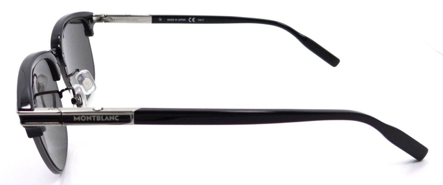 Montblanc Sunglasses MB0040S 001 53-18-145 Black - Silver / Grey Made in Japan-889652210537-classypw.com-3