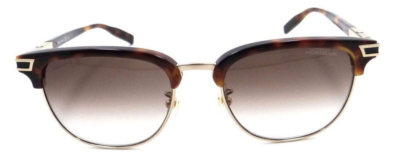 Montblanc Sunglasses MB0040S 002 53-18-145 Havana - Gold / Brown Gradient Japan-889652210544-classypw.com-2