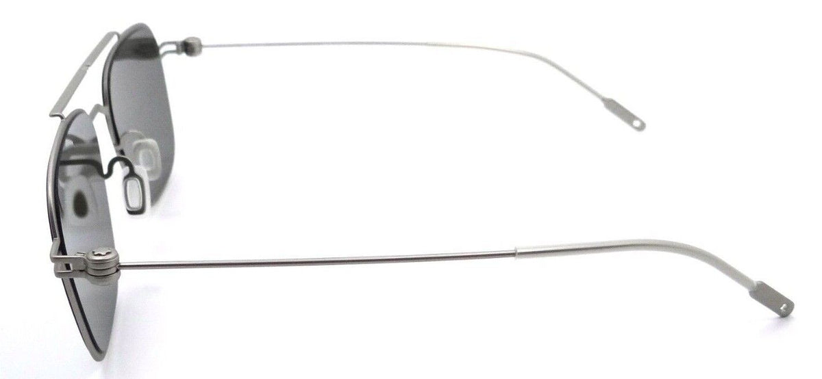 Montblanc Sunglasses MB0050S 005 52-19-145 Silver / Grey Silver Mirror Italy-889652250571-classypw.com-3