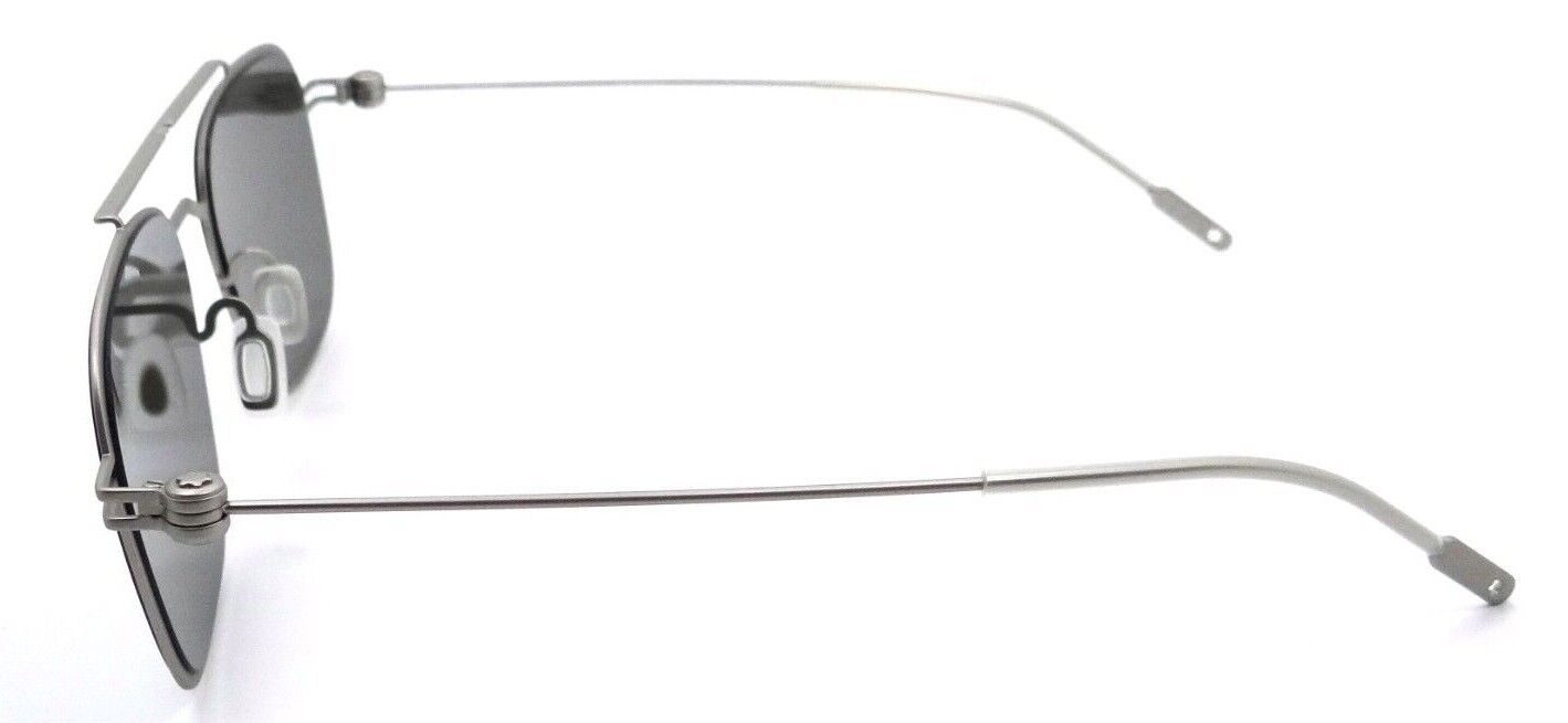 Montblanc Sunglasses MB0050S 005 52-19-145 Silver / Grey Silver Mirror Italy-889652250571-classypw.com-3