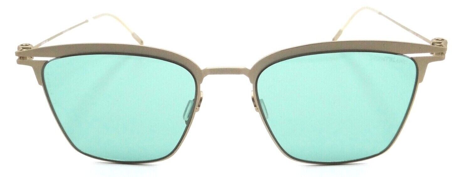 Montblanc Sunglasses MB0080S 007 53-19-145 Gold / Green Made in Italy-889652280608-classypw.com-2