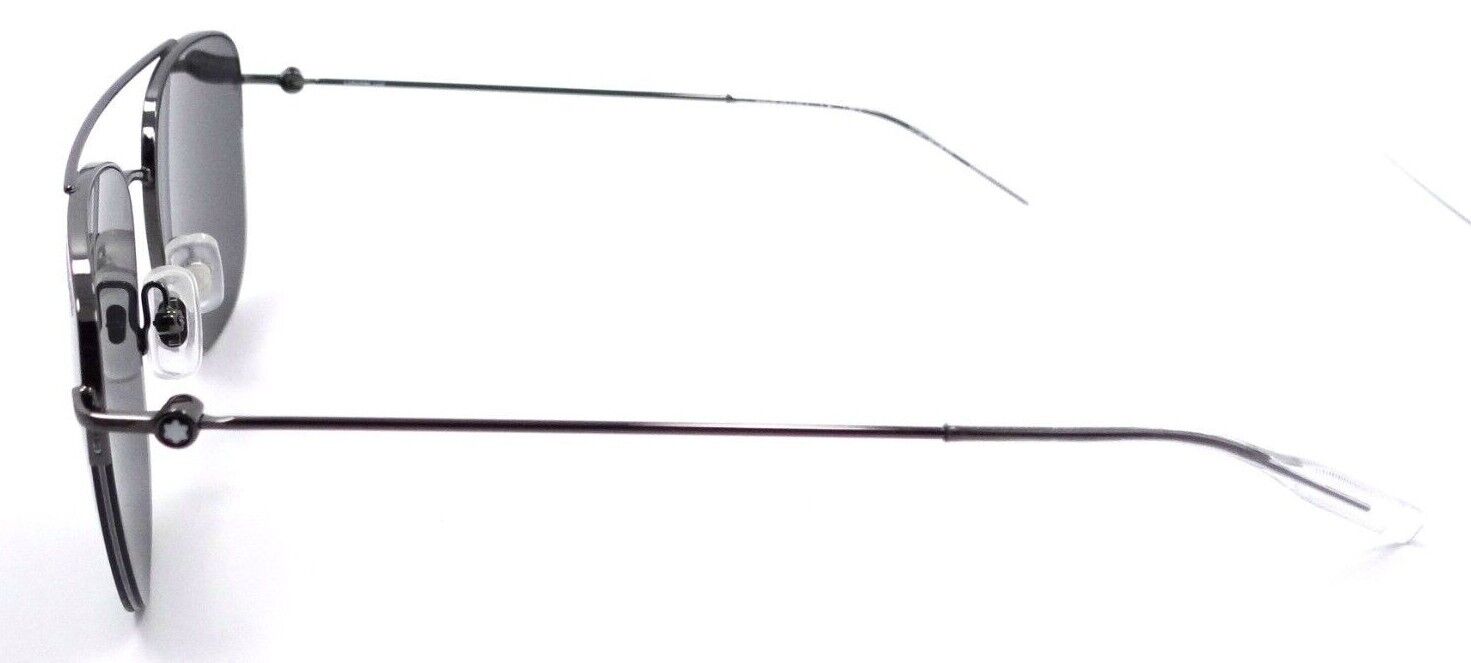 Montblanc Sunglasses MB0096S 001 56-18-145 Ruthenium / Grey Made in Italy-889652280004-classypw.com-3
