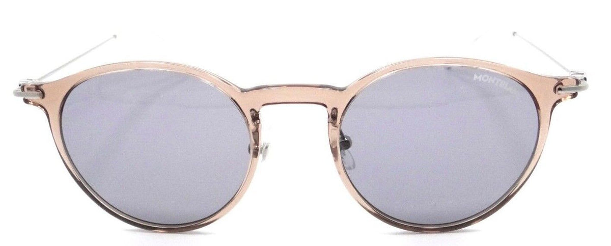 Montblanc Sunglasses MB0097S 003 50-21-145 Brown - Silver / Grey Made in Italy-889652280417-classypw.com-2