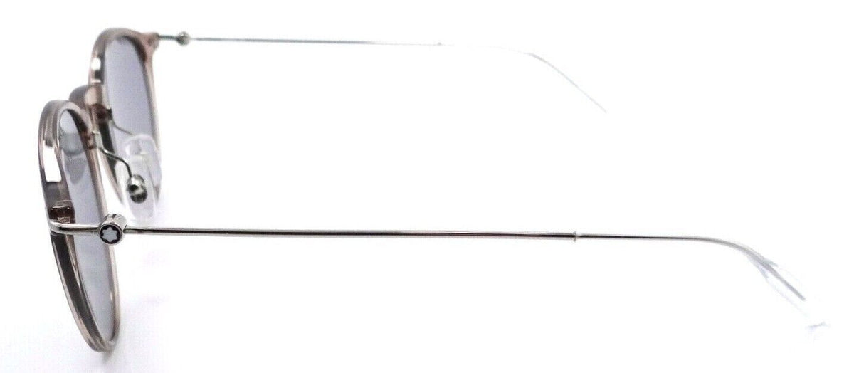 Montblanc Sunglasses MB0097S 003 50-21-145 Brown - Silver / Grey Made in Italy-889652280417-classypw.com-3