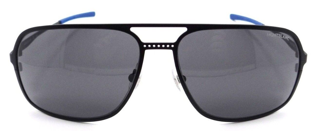 Montblanc Sunglasses MB0104S 001 62-15-125 Black / Grey Made in Japan-889652280257-classypw.com-2
