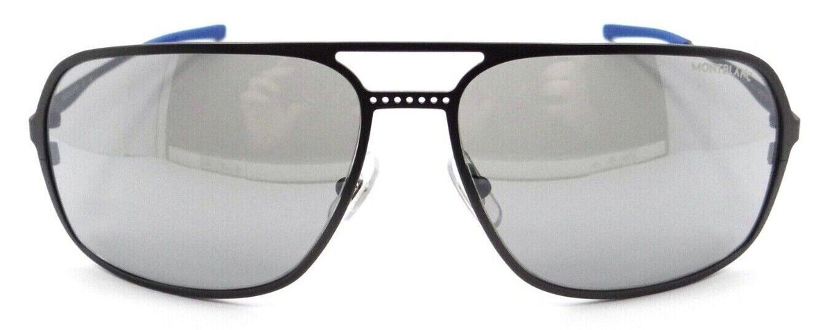 Montblanc Sunglasses MB0104S 002 62-15-125 Ruthenium / Silver Made in Japan-889652280400-classypw.com-2