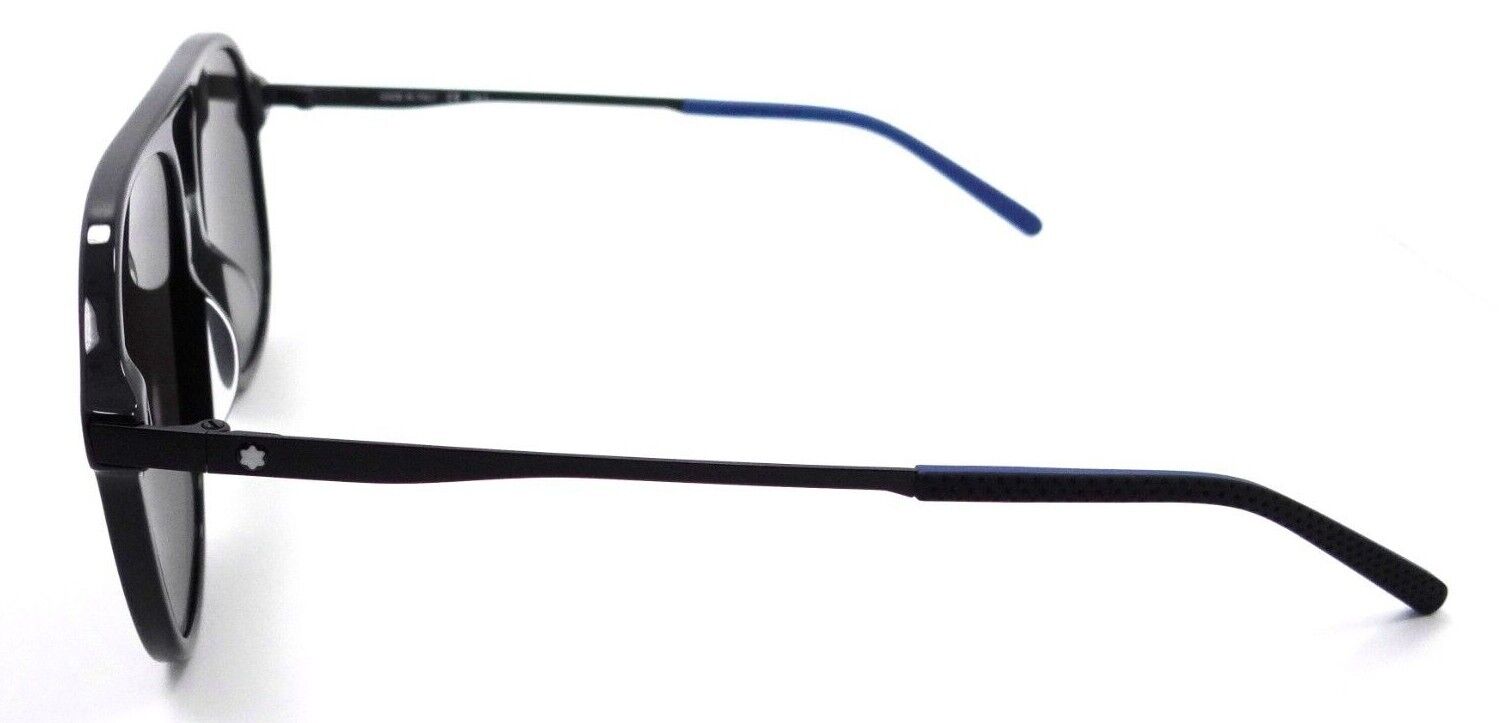 Montblanc Sunglasses MB0118S 001 59-15-145 Black / Grey Made in Italy-889652305318-classypw.com-3