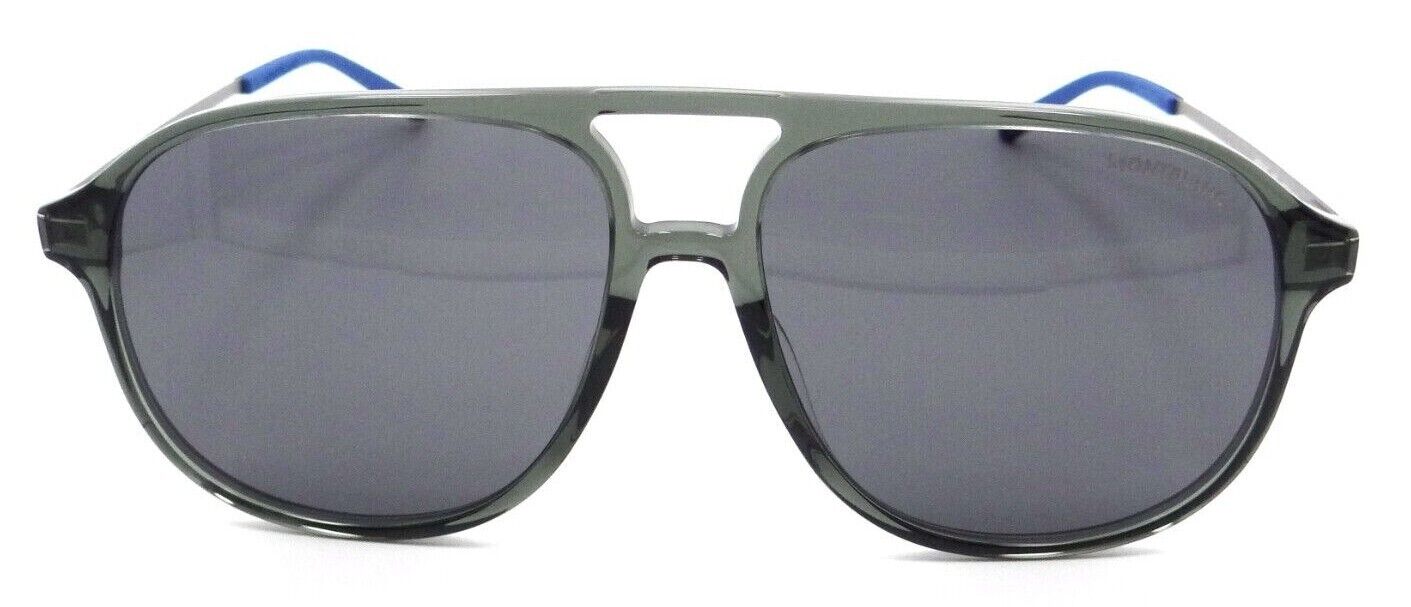 Montblanc Sunglasses MB0118S 003 59-15-145 Grey - Ruthenium / Grey Made in Italy-889652305387-classypw.com-2