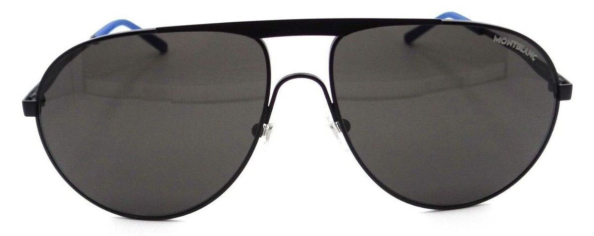 Montblanc Sunglasses MB0119S 001 61-15-145 Black / Grey Made in Italy-889652305400-classypw.com-2