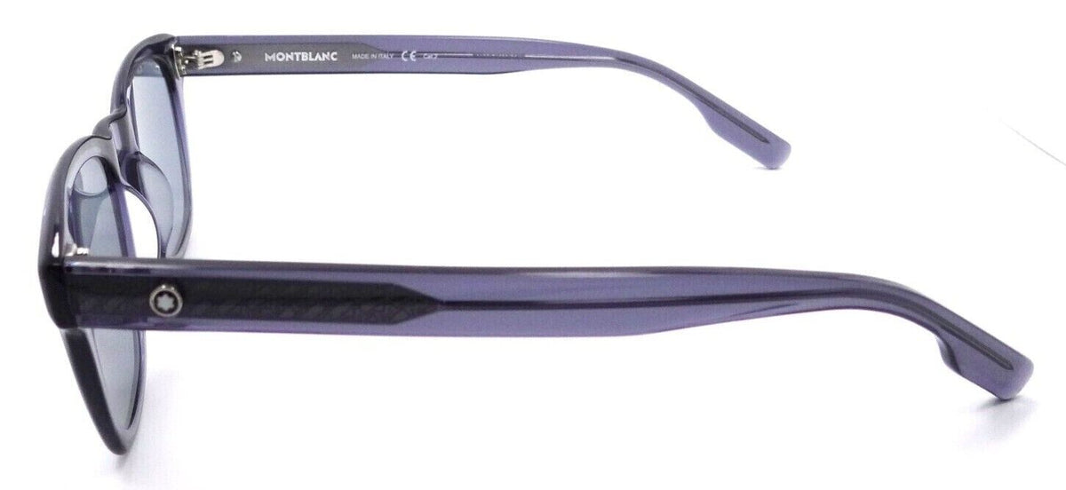 Montblanc Sunglasses MB0122S 004 51-20-155 Blue / Grey Made in Italy-889652306285-classypw.com-3