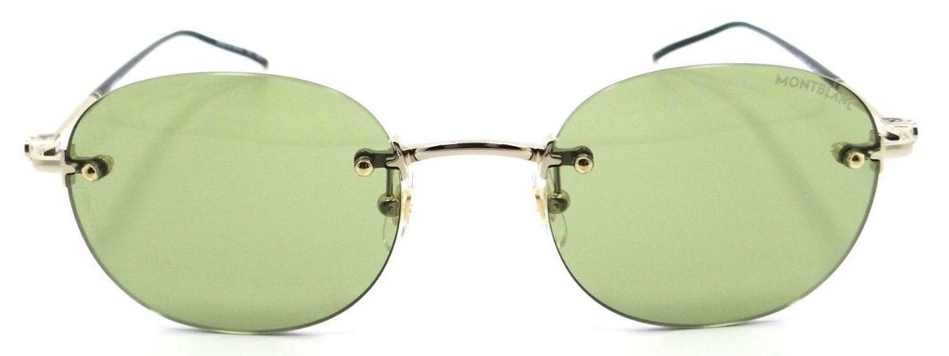 Montblanc Sunglasses MB0126S 003 51-21-145 Gold / Green Made in Japan-889652305677-classypw.com-2