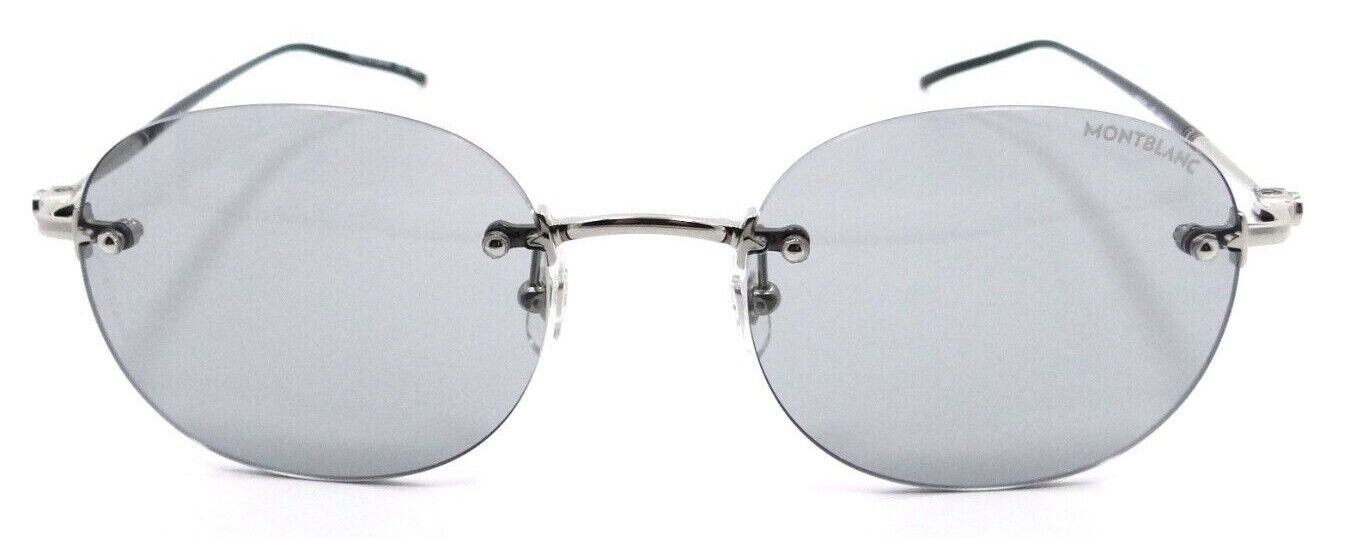 Montblanc Sunglasses MB0126S 007 54-21-145 Silver / Grey Made in Japan-889652309637-classypw.com-1