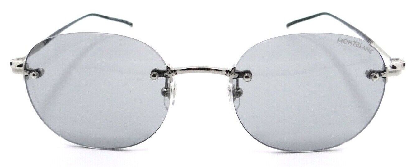Montblanc Sunglasses MB0126S 007 54-21-145 Silver / Grey Made in Japan-889652309637-classypw.com-2