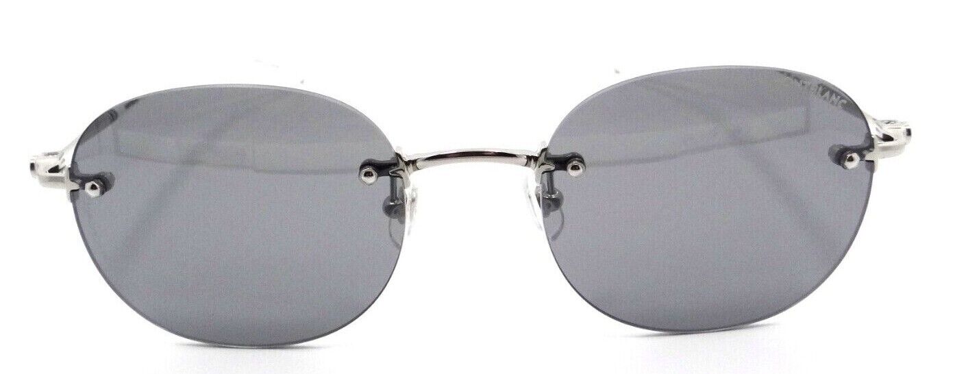 Montblanc Sunglasses MB0126S 010 54-21-145 Silver / Grey Made in Japan-889652309668-classypw.com-1