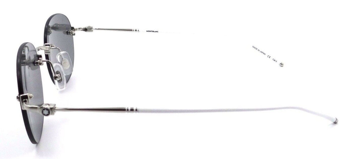 Montblanc Sunglasses MB0126S 010 54-21-145 Silver / Grey Made in Japan-889652309668-classypw.com-3