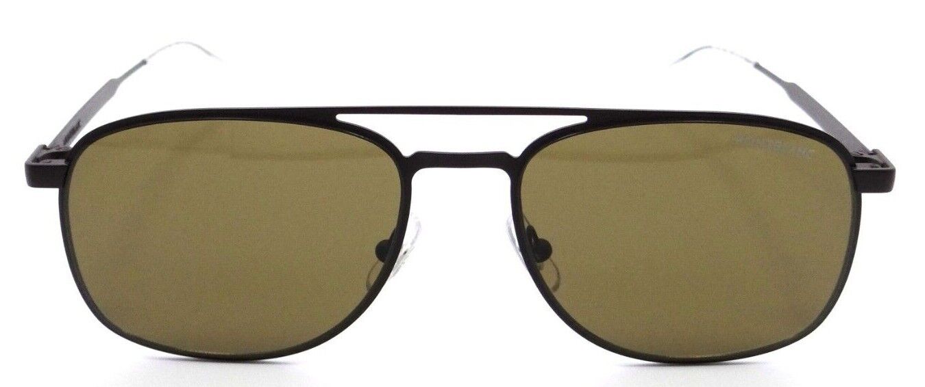Montblanc Sunglasses MB0143S 003 55-18-145 Brown / Brown Made in Italy-889652326689-classypw.com-1
