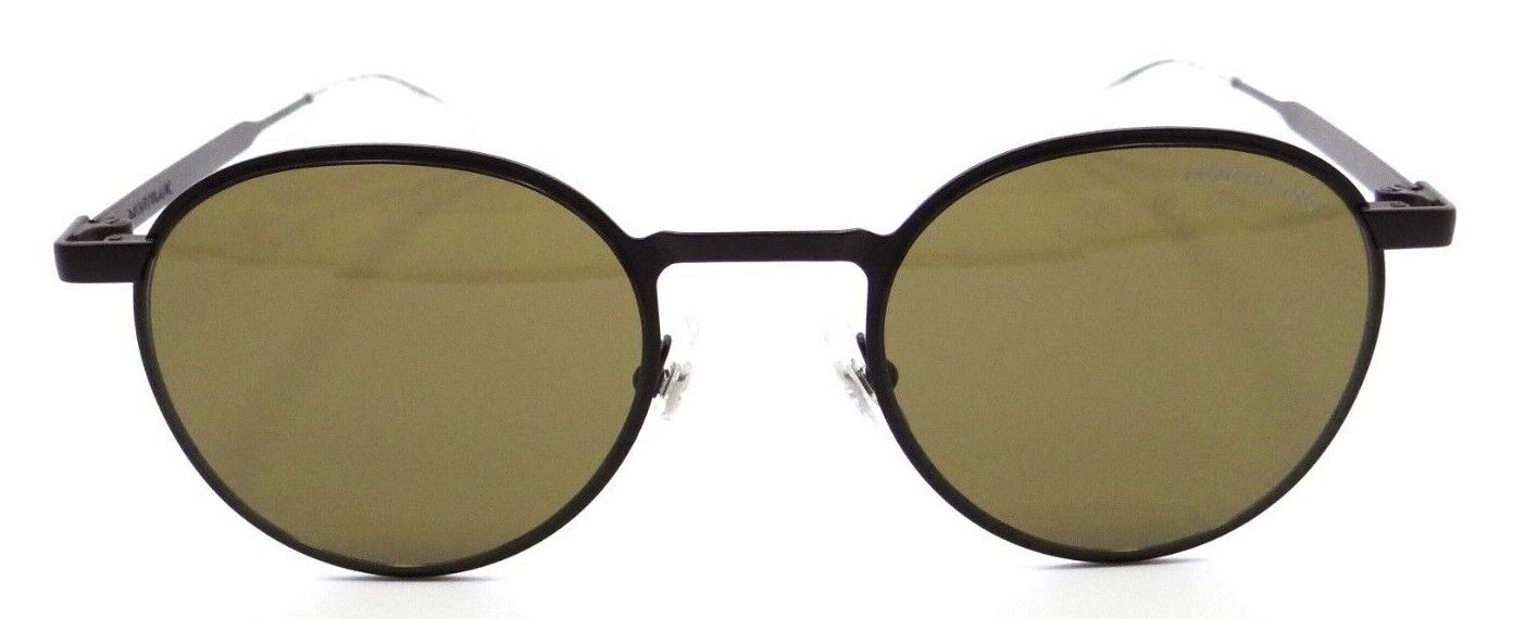 Montblanc Sunglasses MB0144S 003 49-22-145 Brown / Brown Made in Italy-889652326788-classypw.com-2