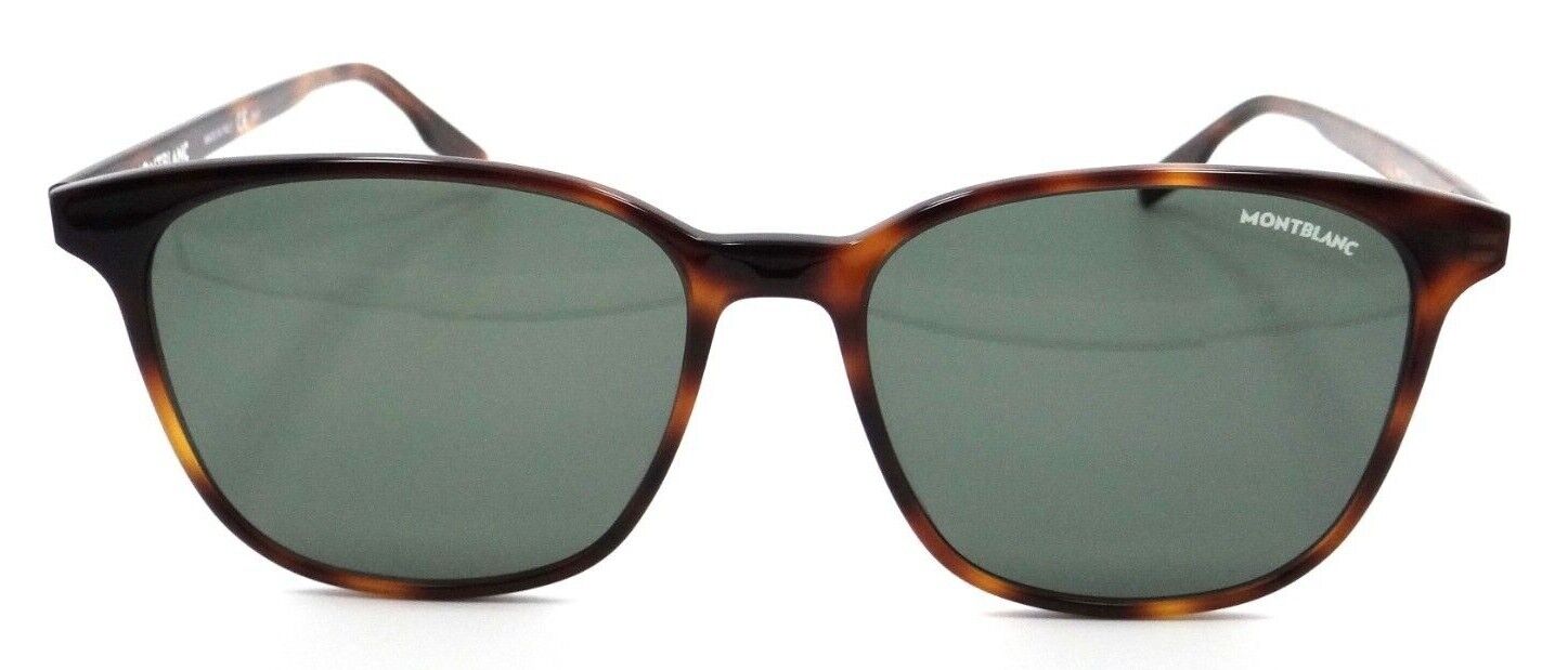 Montblanc Sunglasses MB0151SA 003 57-17-145 Havana / Green Made in Italy-889652327051-classypw.com-2