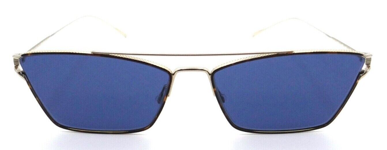 Oliver Peoples Sunglasses 1244S 528380 59-16-145 Evey Gold - Dtbk / Blue Italy-827934423015-classypw.com-2