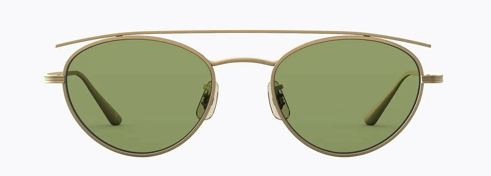 Oliver Peoples Sunglasses 1258ST 528452 The Row Hightree Antique Gold / Green C-827934432642-classypw.com-2