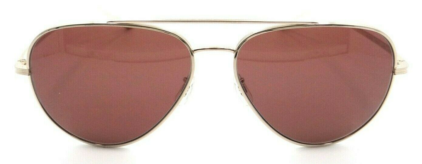 Oliver Peoples Sunglasses 1277ST 5292C5 The Row Casse Gold / Burgundy 58mm-827934450868-classypw.com-2